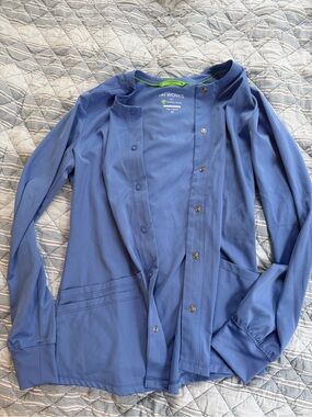Healing Hands Ceil Blue Scrub Jacket